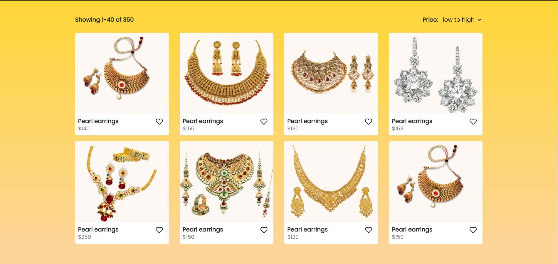 ecommerce products with pricing