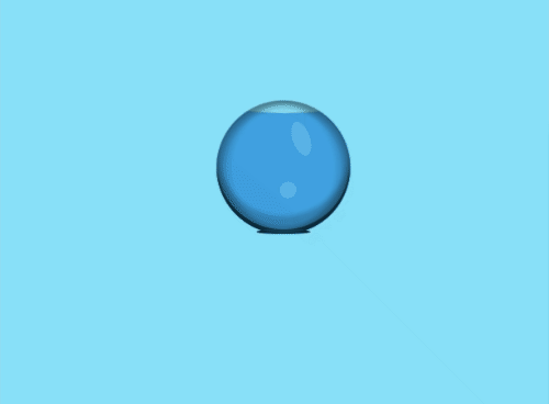 Filling bowl with water animation
