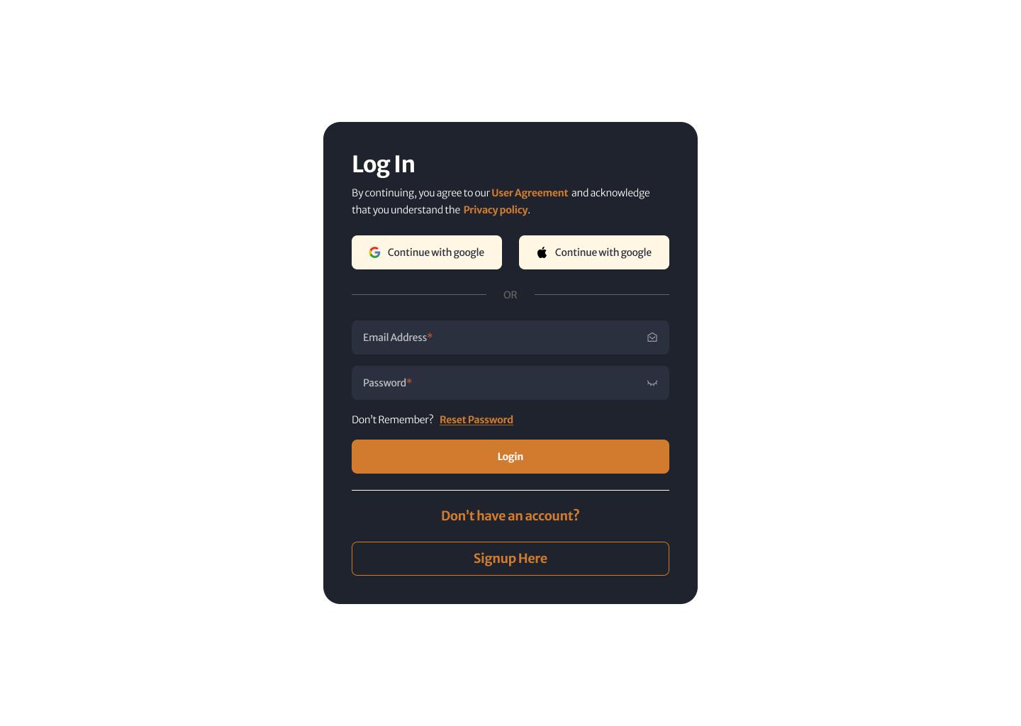 Login Form