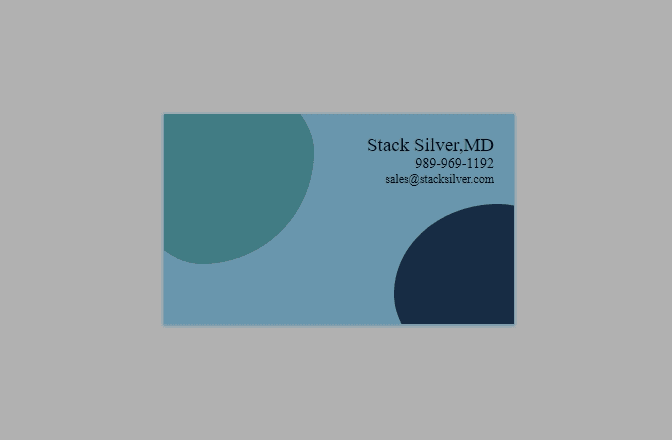 business visiting card template
