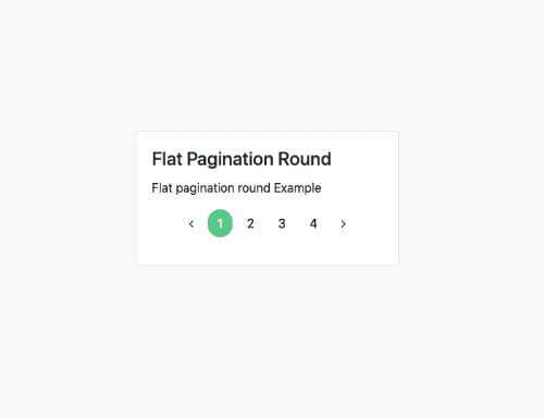 Flat Pagination Round