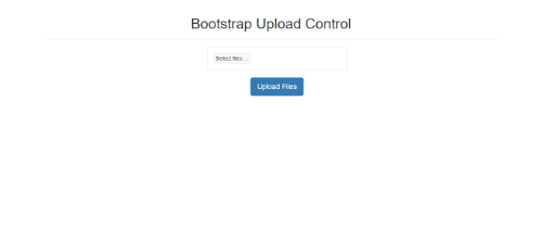 File Upload Control Bar