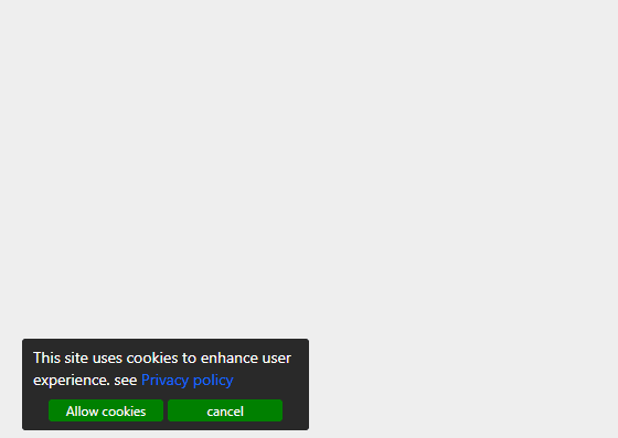 floating cookie consent