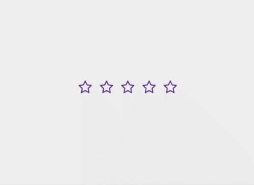 animated rating stars