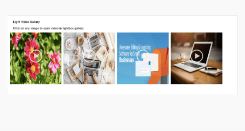 Video Gallery with Lightgallery plugin