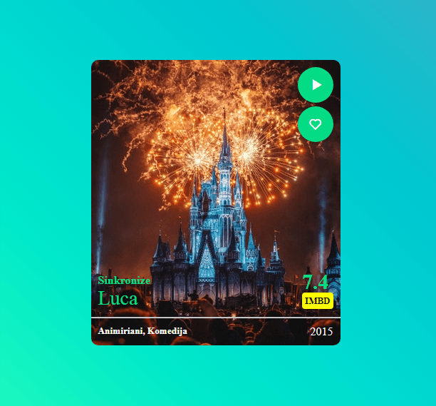 movie rating card