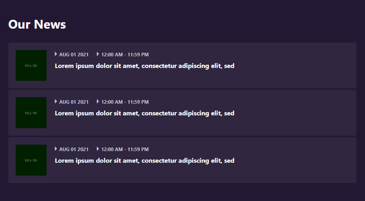 Bootstrap 4 scrolling breaking news ticker Example