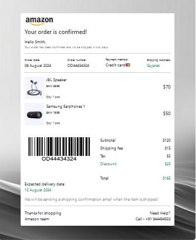Bootstrap 5 simple invoice template Example