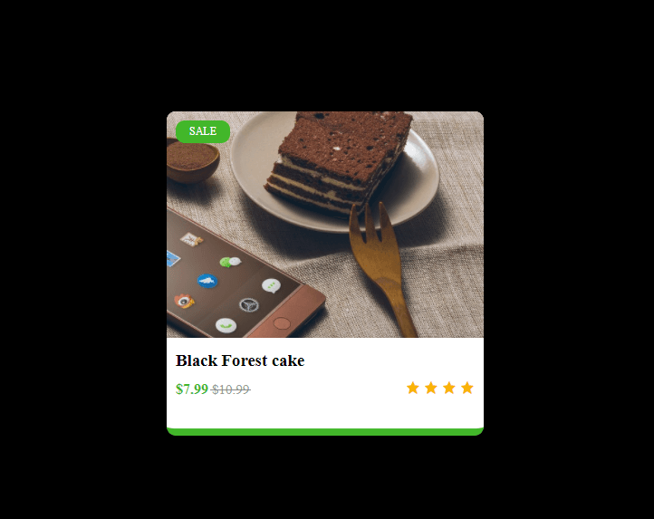 ecommerce sale product card