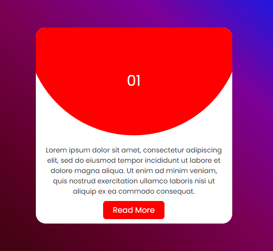 card with animation effect and clippath