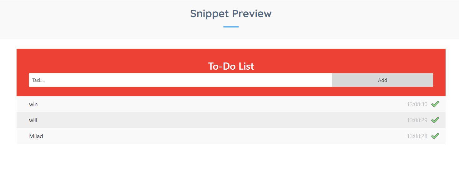 simple todo list