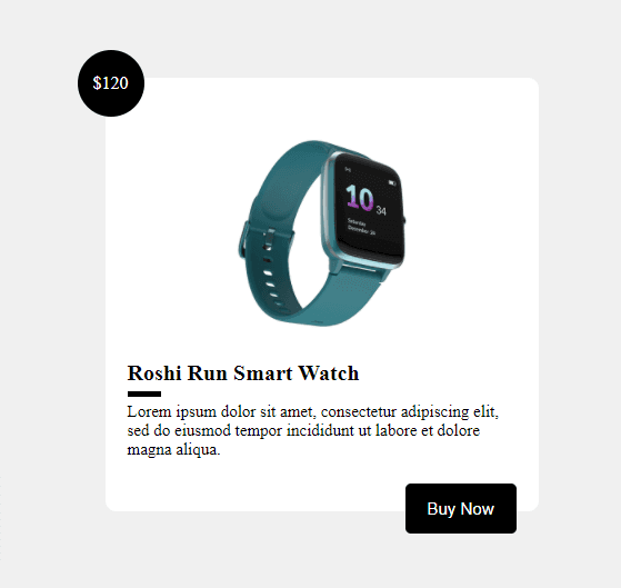 ecommerce product card with hover effect