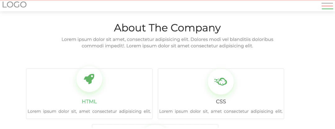 Bootstrap 5 Big Letter About Us Example