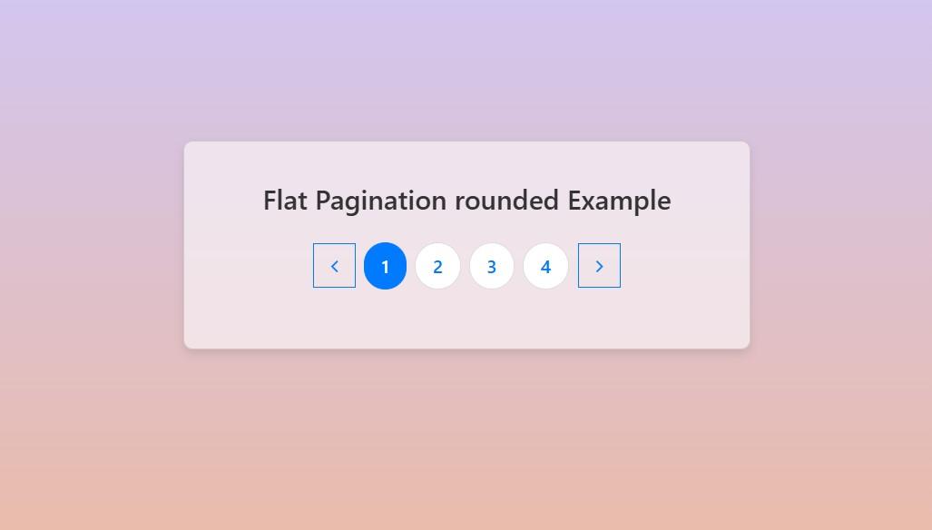 Flat pagination round