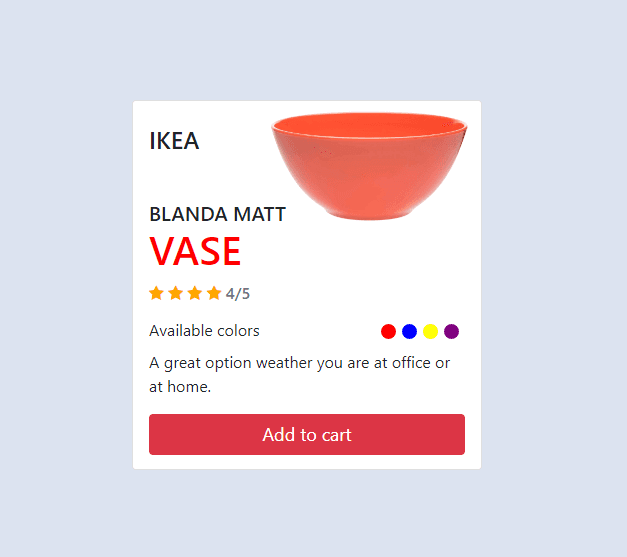 ecommerce product card