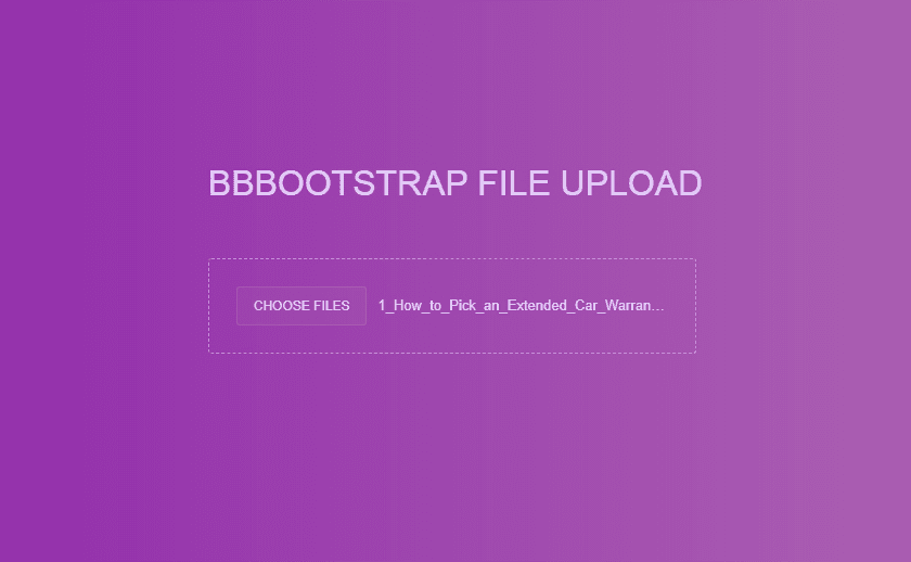 drag and drop file upload with choose option