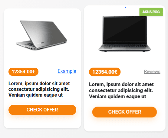 product card with hover effect
