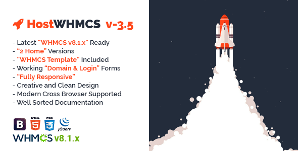 HostWHMCS | Responsive Web Hosting with WHMCS Template
