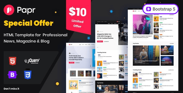 Newspapr - News Magazine Template