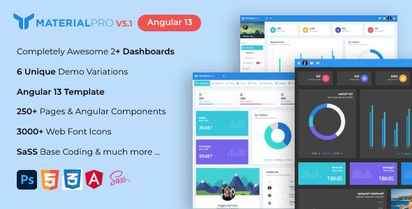 MaterialPro Angular 13 Admin Template