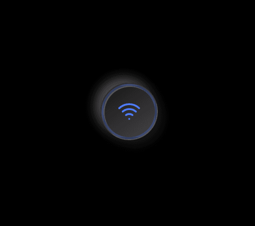 wifi type button with animation