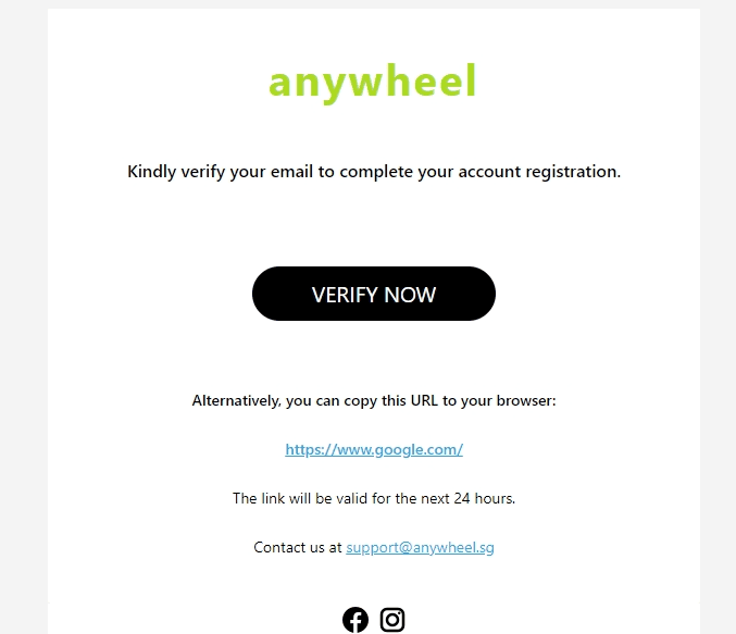 simple email verification template