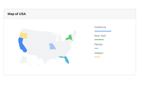 USA Maps with progress bar