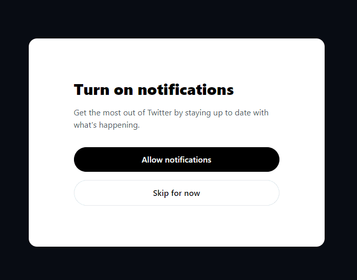 Turn on notifications