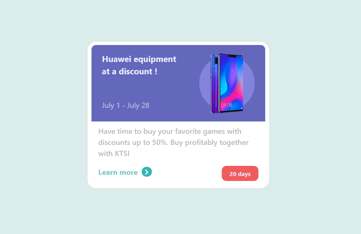 e-commerce discount template