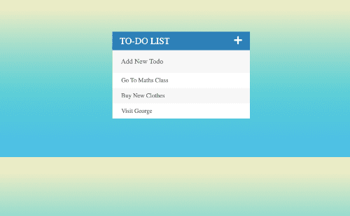 Todo List with jquery and font awesome icons
