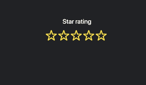 Star rating with pure css