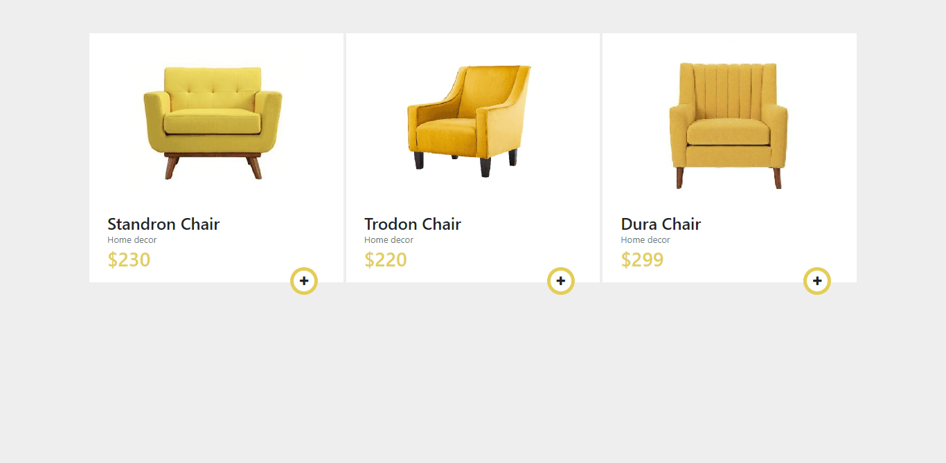 ecommerce furniture products list