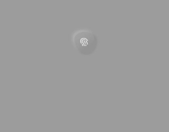 fingerprint neomorphism button