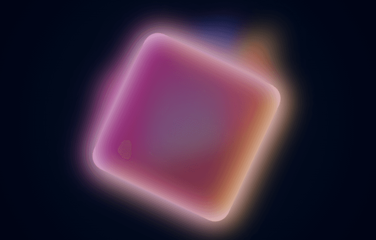 Spinning Glowing Cube