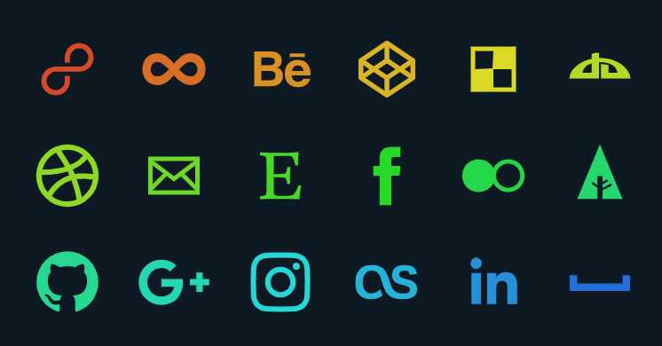 animated svg social icons