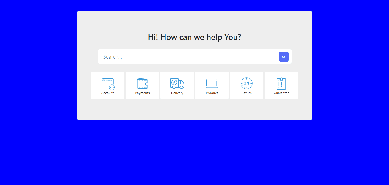 Need help support template with search