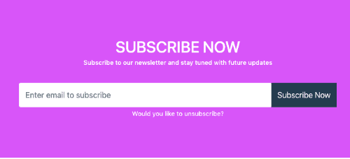 responsive subscribe now form