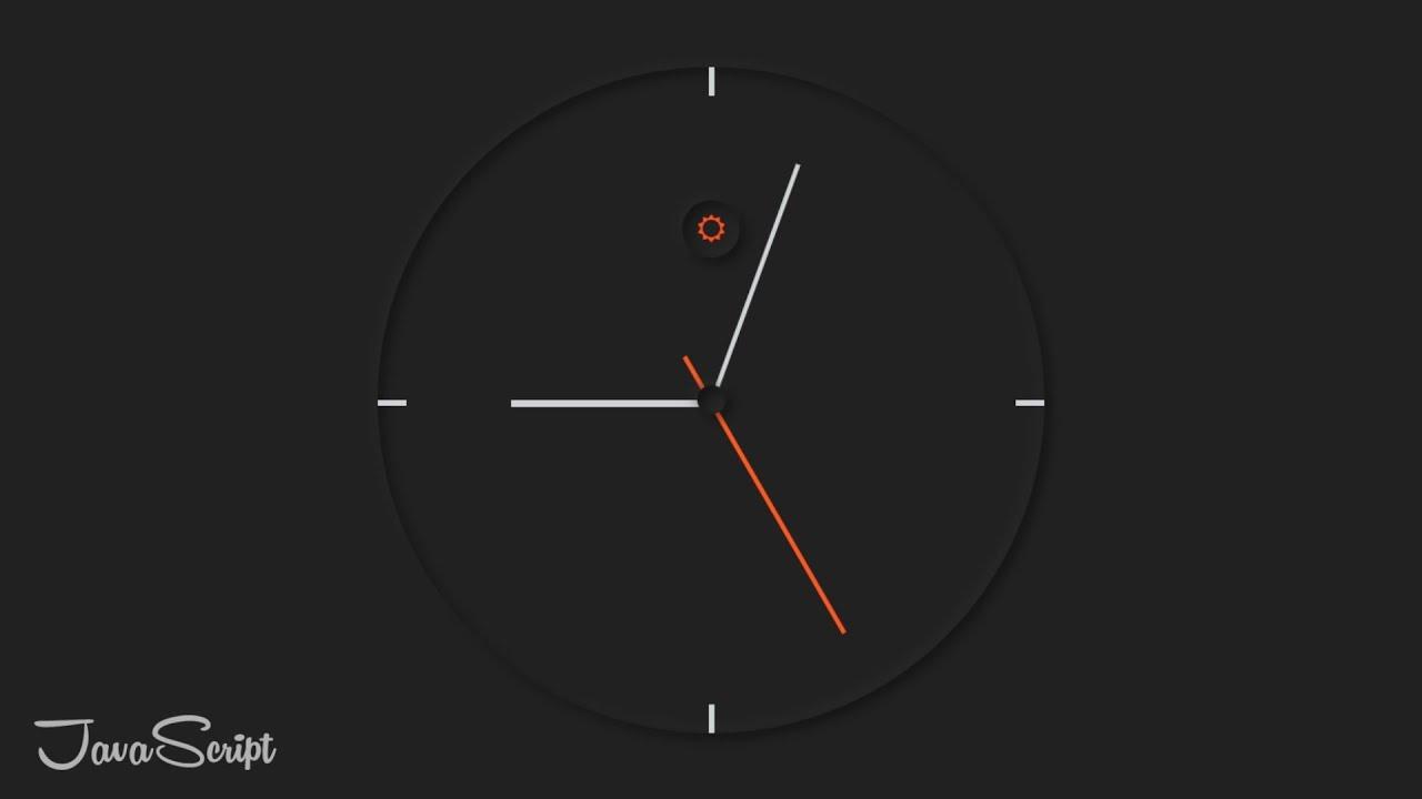 beautiful analog neomorphism clock