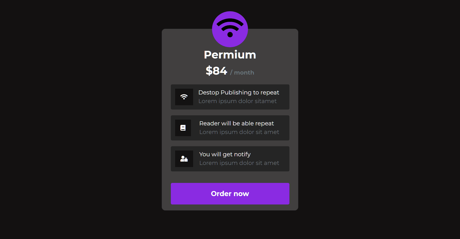 Premium subscription plan details