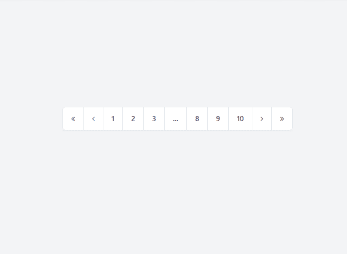 pagination with font awesome icons