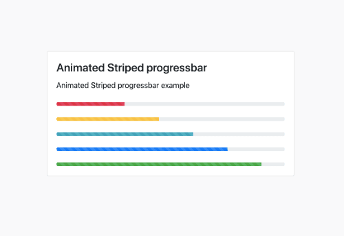 Animated Striped progress bar