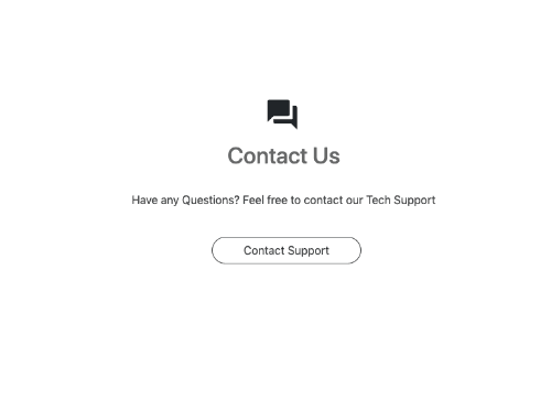 Contact us with modal form with material design icons