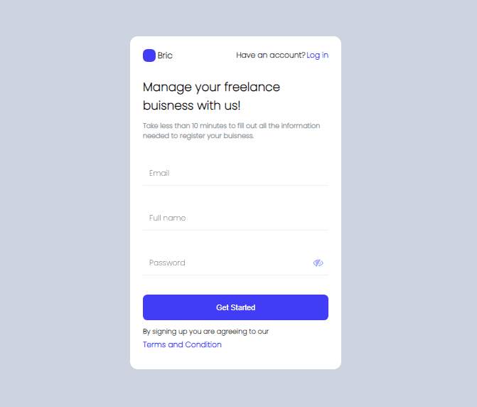signup form with validation using hooks