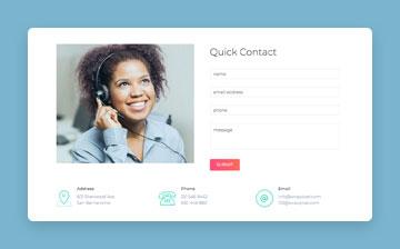 Contact Form with Number