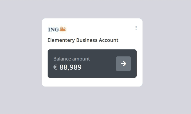 Simple account balance template