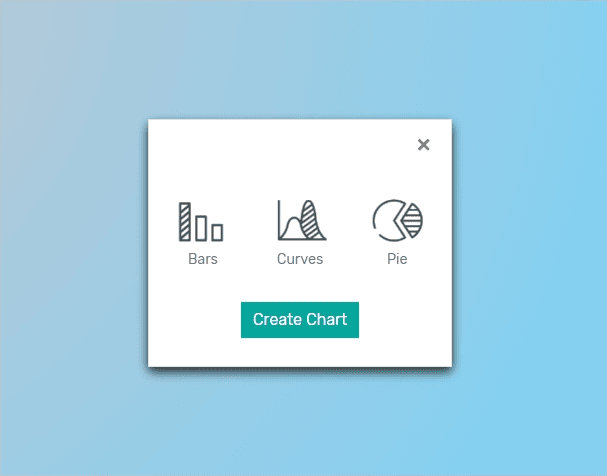 select charts buttons with modal