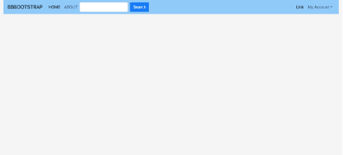 simple navbar with search box