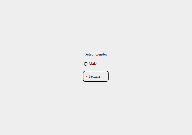 fancy radio button with transition effect