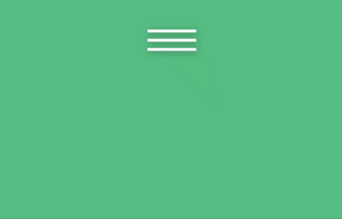 menu button with cross css animation