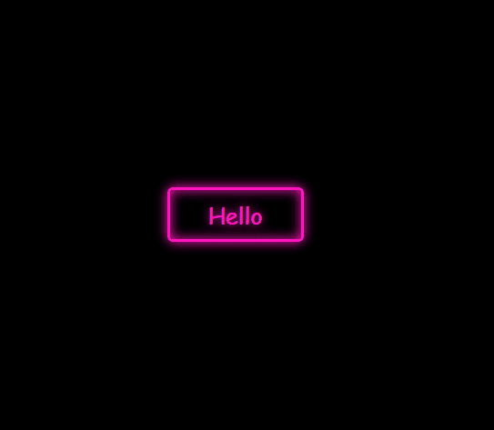 Neon button with custom font